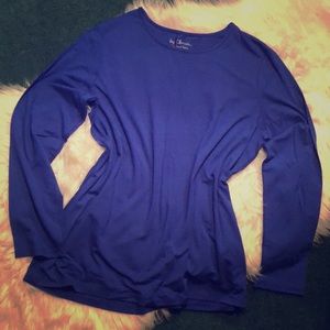 Royal blue Long sleeve shirt
